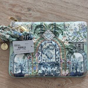 Tropical Print Clutch